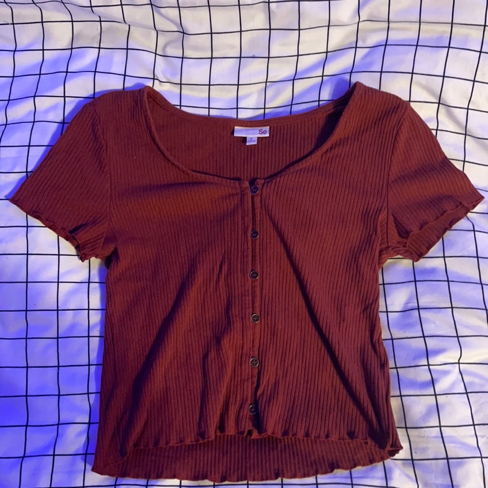 Burnt orange shirt